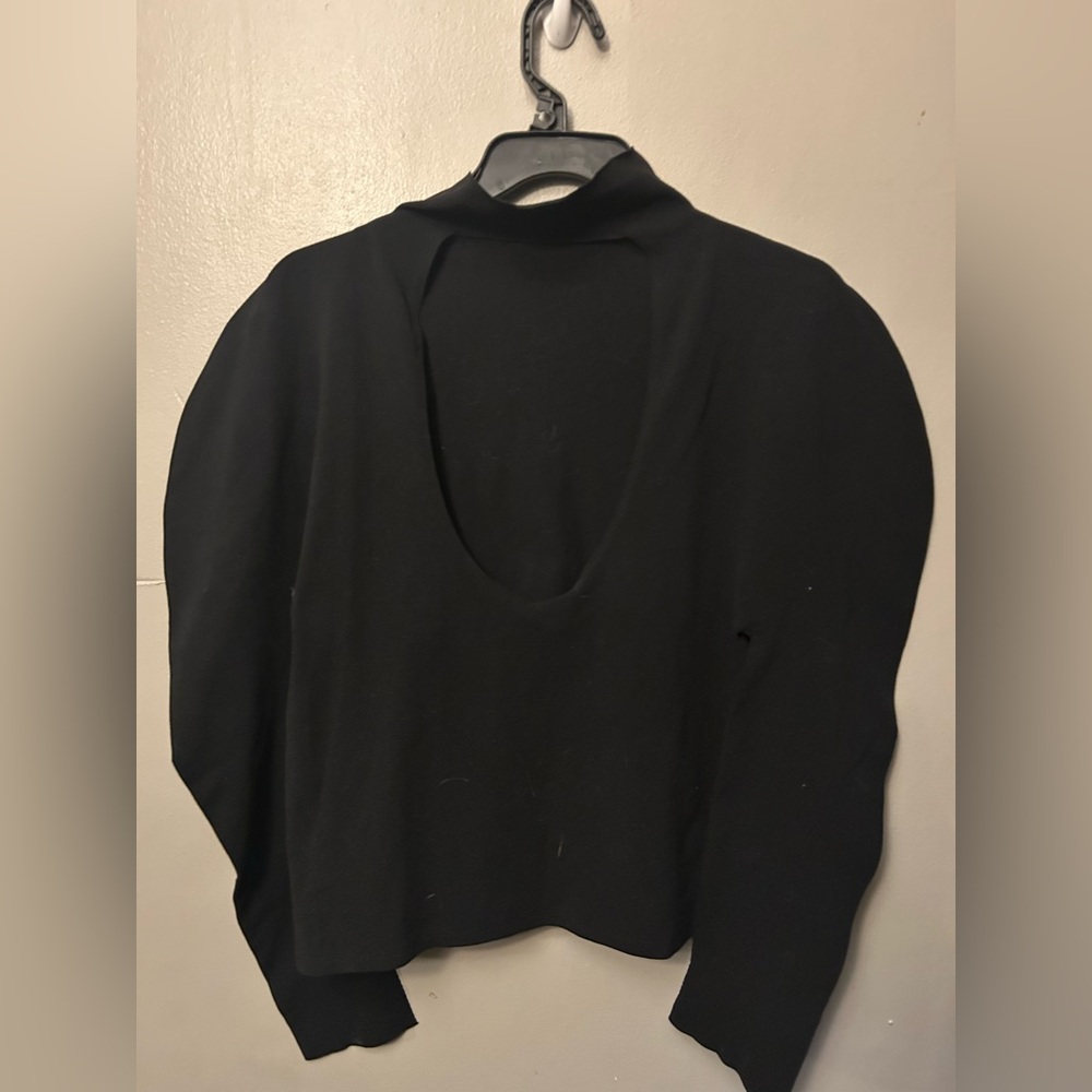 Fabletics shirt - black Ruby SculptKnit® Open Back Long-Sleeve NWT - Picture 6 of 11